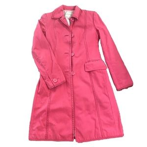 Pink Banana Republic trench coat